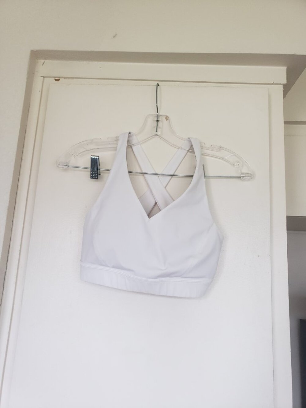 Lululemon White Bra Top Size 10